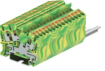 TPS2.5-3-PE Клемма TP 1-2 заземл., угловая, сеч.2.5мм2, желто-зел.