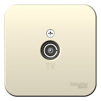 BLANCA О/У КОННЕКТОР ТВ ИЗОЛ.ПЛ.,МОЛОЧНЫЙ