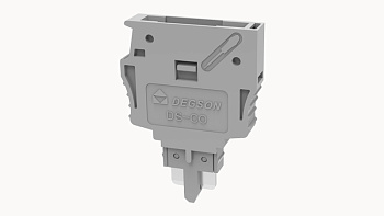 DS-CO-01P-11-00A(H), Штекер для установки электронных эл., серый, шт