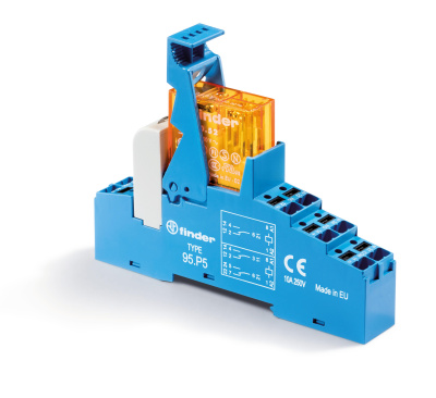 Интерфейсный модуль, электромеханическое реле; 2CO 8A; контакты AgNi; питание 24В AC; категория защиты IP20; безвинтовые клеммы Push-in; пластиковая клипса; LED + варистор