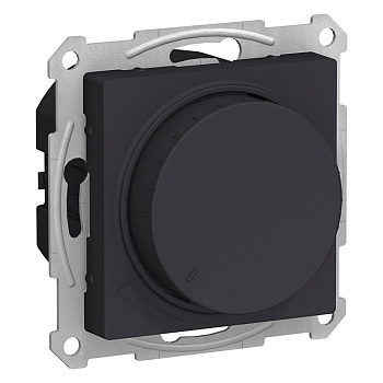 ATLASDESIGN СВЕТОРЕГУЛЯТОР (диммер) повор-нажим, LED, RC, 400Вт, мех., КАРБОН