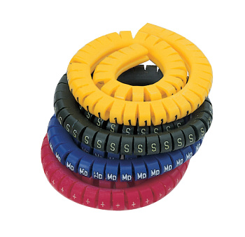 Маркировка кабеля (кольцо) KEB 2 (1,5…2,5 мм.кв.), без надписей, (белый),  (уп. 500 шт.)