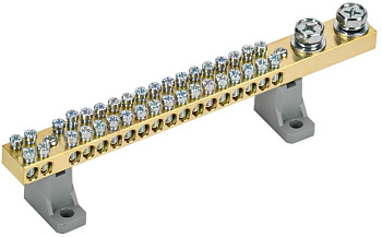 Шина N "ноль" на двух угл. изол. 200А ШНИ-10х18-36-L2-С IEK