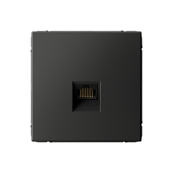ARTGALLERY РОЗЕТКА компьютерная RJ45, кат. 6A, механизм, БАЗАЛЬТ