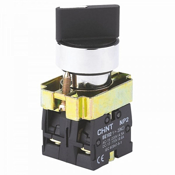 Переключатель NP2-DB35 , 3 положения с фиксацией, 1НЗ +1НО IP40 (CHINT)