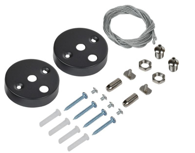 PRO Комплект для подвес. монтажа для свет. LED лин. чер. IEK