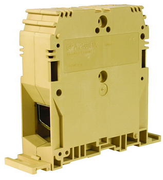 GPA.240/FIXGR, силовой зажим кабель/кабель серый 240 кв.мм/ крепление на плату