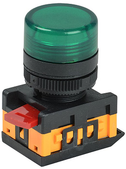 Лампа AL-22TE сигнальная d22мм зеленый неон/240В цилиндр IEK