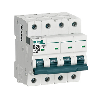 Авт. выкл. 4P 25A х-ка D ВА-105 10кА