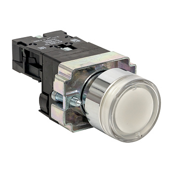 Кнопка BA21 с подстветкой 230В белая NO EKF PROxima Кнопка BA21 с подстветкой 230В белая NO EKF PROxima