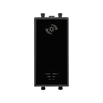 Диммер кнопочный модульный для LED ламп, "Avanti", "Черный квадрат", 1 модуль