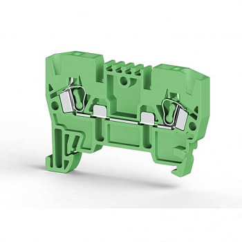 Клеммник пружинный 2,5мм.кв. (зелёный); YBK2,5