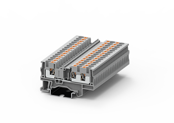 TP4-3-GY Клемма TP 1-2 проходная Push-in, сеч.4мм2, сер.