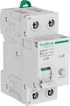 Systeme9 Авт. выкл. диф. тока (АВДТ) 1P+N B 13A 6kA 30мА Тип-AC 230В