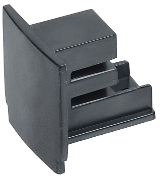 Заглушка для трехфазного шинопровода черная IEK