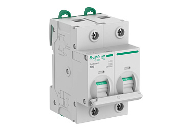 Systeme9 Автоматический выключатель (АВ) 27мм D 80A 2P 10 kA 400В