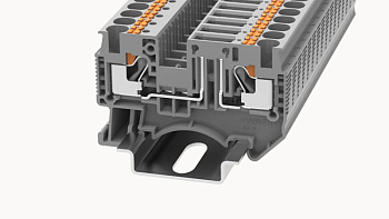 DS4-TG-01P-11-00A(H), Клемма PUSH-IN, 4 мм.кв., под размыкатель, серый, шт