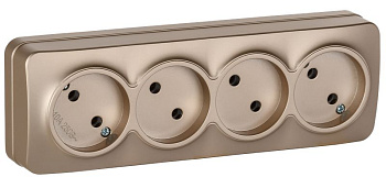 GLORY Роз. 4-я без з/к/ш о/у 10А РС24-2-ХШм шамп. м. IEK