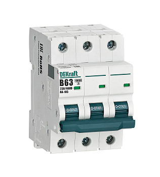 Авт. выкл. 3P 63A х-ка B ВА-105 10кА