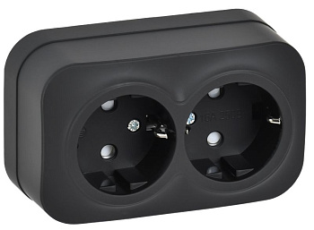 GLORY Роз. 2-я с з/к/ш о/у 16А РСш22-3-ХЧм черн. м. IEK