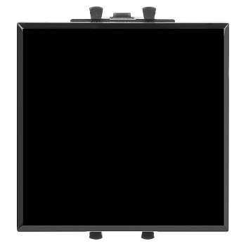 Кнопка одноклавишная модульная, "Avanti", "Черный квадрат", 2 модуля Кнопка одноклавишная модульная, "Avanti", "Черный квадрат", 2 модуля