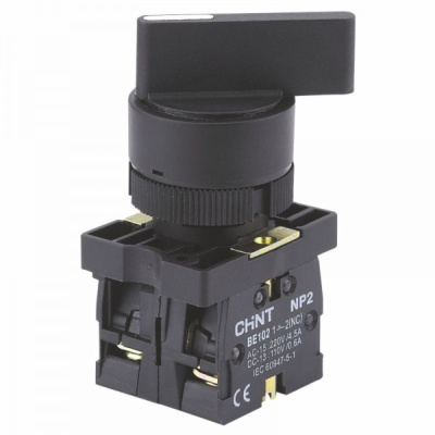 Переключатель NP2-EJ21, 2 положения с фиксацией, 1НО IP40 (CHINT)