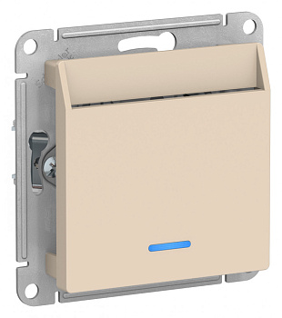 ATLASDESIGN ВЫКЛЮЧАТЕЛЬ карточный 10А, без задержки времени, механизм, БЕЖЕВЫЙ