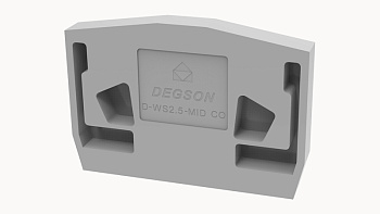 D-WS2.5-MID-CO-01P-11-00A(H), Концевая крышка, для WS2.5-MID-CO, серый, шт