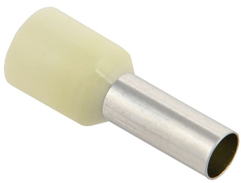 Наконечник-гильза Е10-12 10мм2 (слонов. кость, 20шт) ИЭК