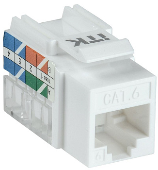 ITK Модуль Keystone Jack кат. 6 UTP 110 IDC 90 град. ITK Модуль Keystone Jack кат. 6 UTP 110 IDC 90 град.