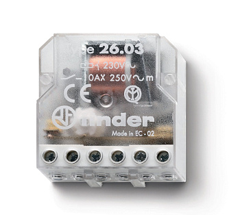 Шаговое электромеханическое реле; 1NO+1NC 10А, 2 состояния;  питание 24В АC; Шаговое электромеханическое реле; 1NO+1NC 10А, 2 состояния;  питание 24В АC;