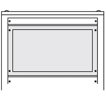 Секционная панель, углублённая, В=600мм, Ш=800мм