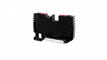 Клеммник на DIN-рейку (Push-in) 10 мм.кв. (черный); PFT 10