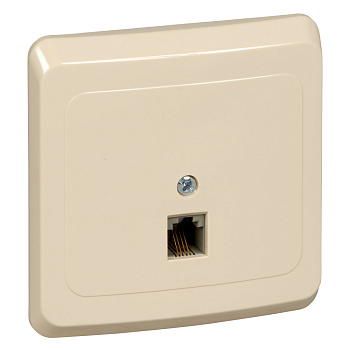 ЭТЮД С/У телефонная РОЗЕТКА, КРЕМОВЫЙ, Россия