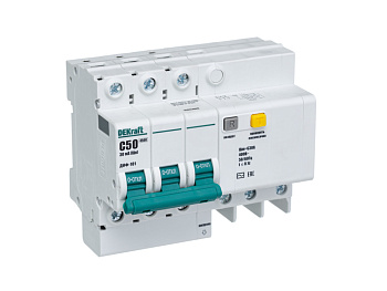 АВДТ 3Р 50А 30мА тип AC х-ка C ДИФ-101 4,5кА